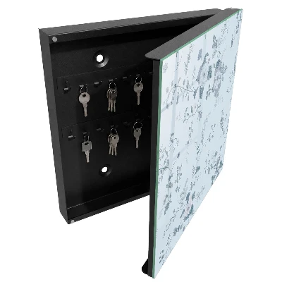 Key cabinet Botanical flowers