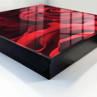 Wall mounted key box Red roses