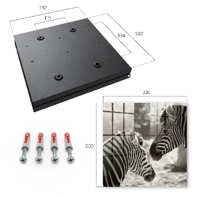 Wall mounted key box Zebras together