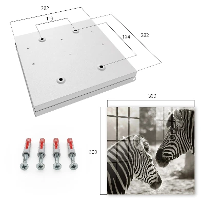 Wall mounted key box Zebras together