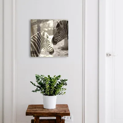 Wall mounted key box Zebras together