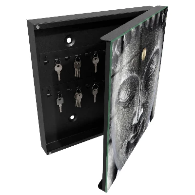 Wall mounted key box Zen portrait