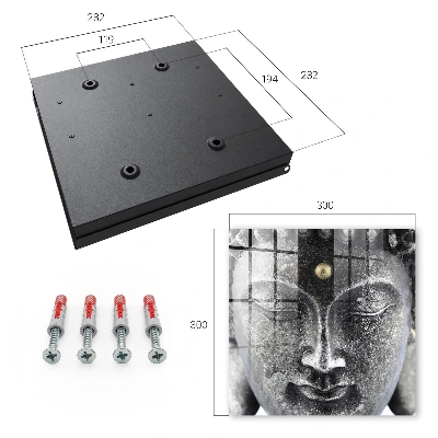 Wall mounted key box Zen portrait