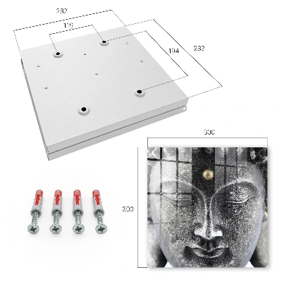 Wall mounted key box Zen portrait