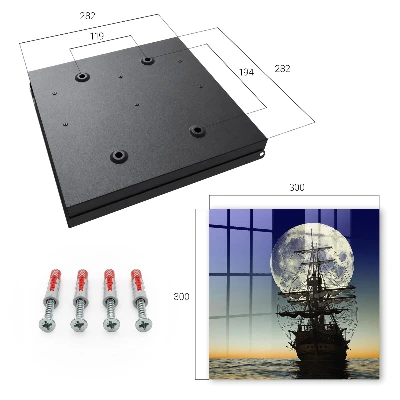 Key box for wall Night sails