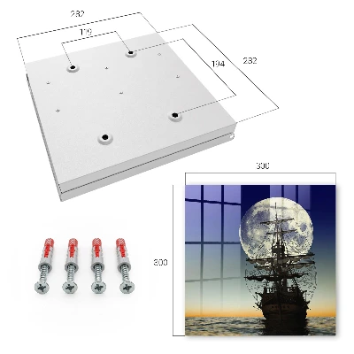 Key box for wall Night sails