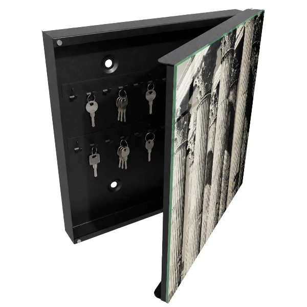 Wall mounted key box Antique columns