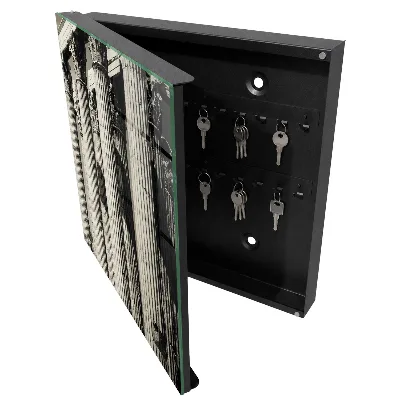 Wall mounted key box Antique columns