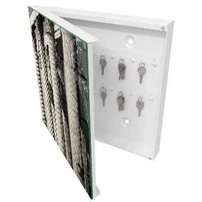 Wall mounted key box Antique columns