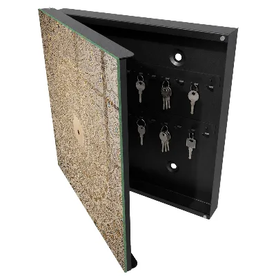 Wall mounted key box Ornamental mandala