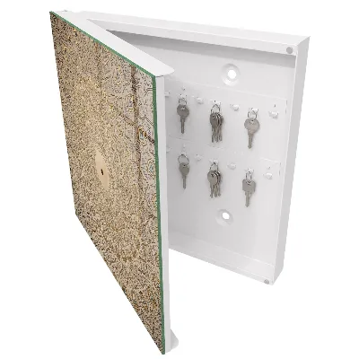 Wall mounted key box Ornamental mandala