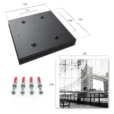Wall mounted key box Gothic bridge