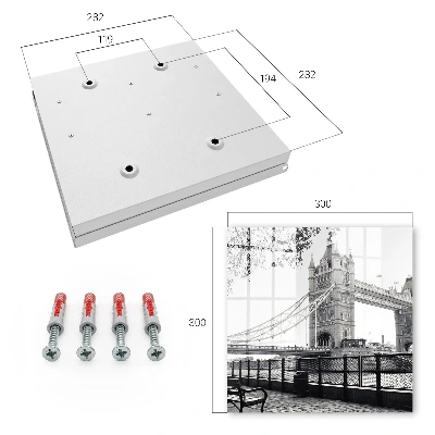 Wall mounted key box Gothic bridge
