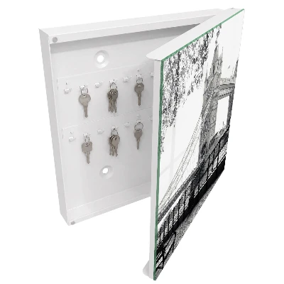 Wall mounted key box Gothic bridge