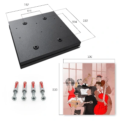 Key box for wall Jazz scene