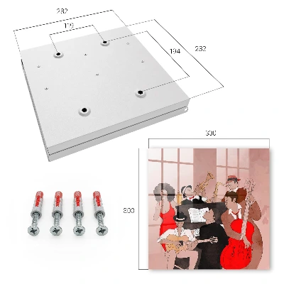 Key box for wall Jazz scene