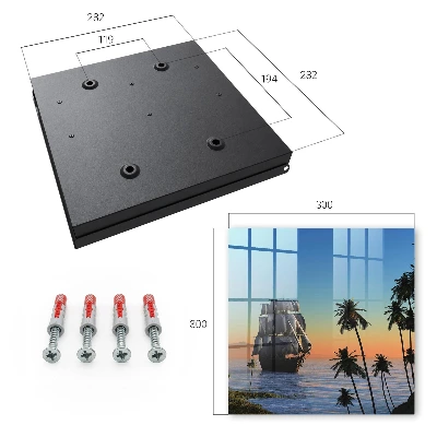 Wall mounted key box Sea sailboat