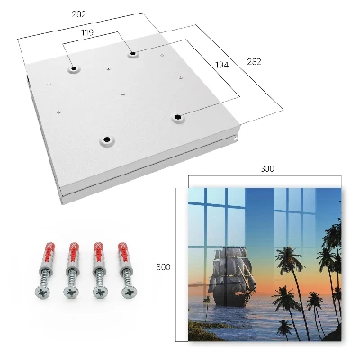 Wall mounted key box Sea sailboat