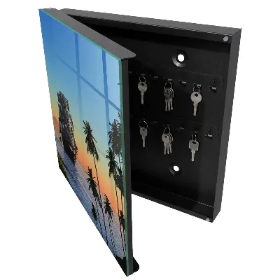 Wall mounted key box Sea sailboat
