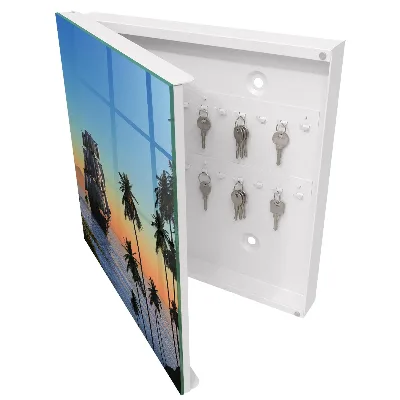 Wall mounted key box Sea sailboat