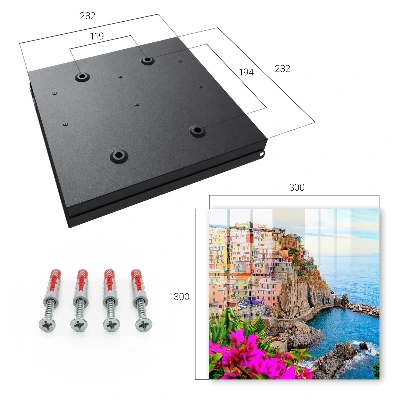 Key box for wall Colorful bay