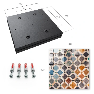 Wall mounted key box Colorful mosaic