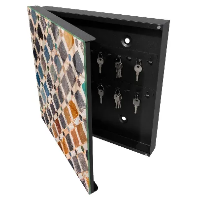 Wall mounted key box Colorful mosaic