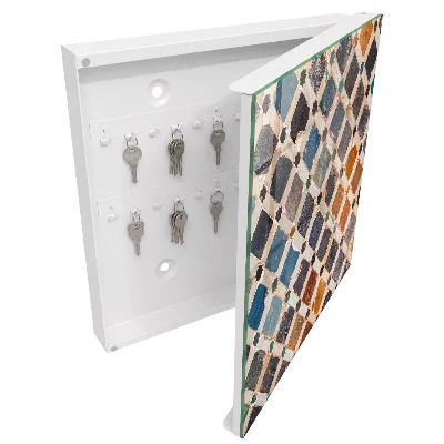 Wall mounted key box Colorful mosaic