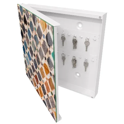 Wall mounted key box Colorful mosaic