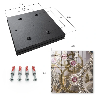Key box for wall Mechanical elegance