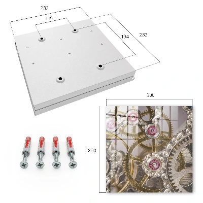Key box for wall Mechanical elegance