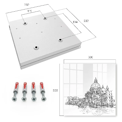 Wall mounted key box Venice lines