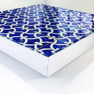 Wall mounted key box Geometric tiles