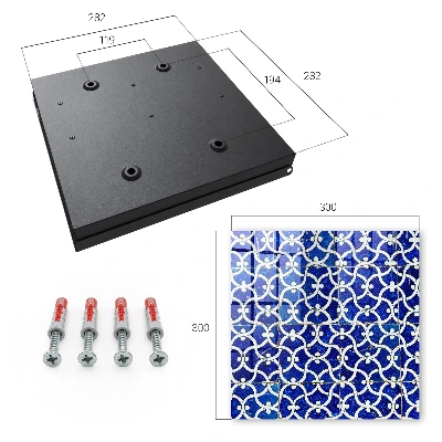Wall mounted key box Geometric tiles