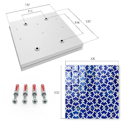 Wall mounted key box Geometric tiles
