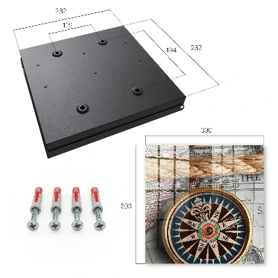 Key box for wall Travel map