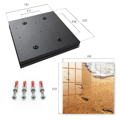 Wall mounted key box Beach tranquility