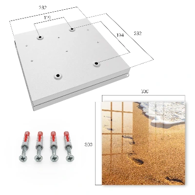 Wall mounted key box Beach tranquility