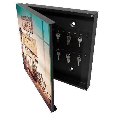 Wall mounted key box Retro motel