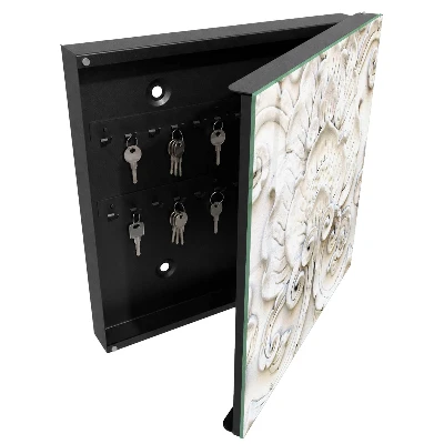 Wall mounted key box Floral ornaments