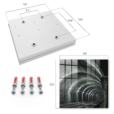 Wall mounted key box Railway tunnel