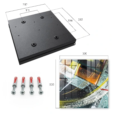 Key box for wall Colorful swirl