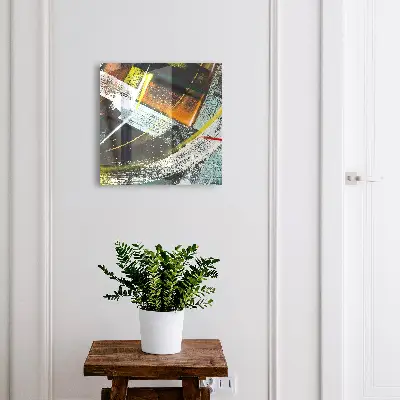Key box for wall Colorful swirl