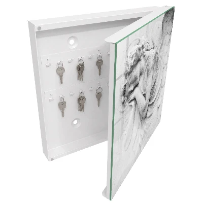 Wall mounted key box Angelic relief