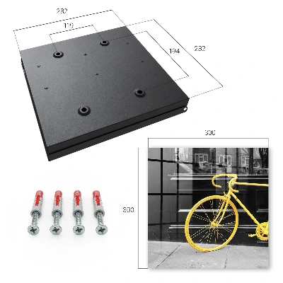 Key box for wall Yellow bicycle