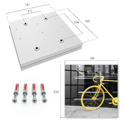 Key box for wall Yellow bicycle