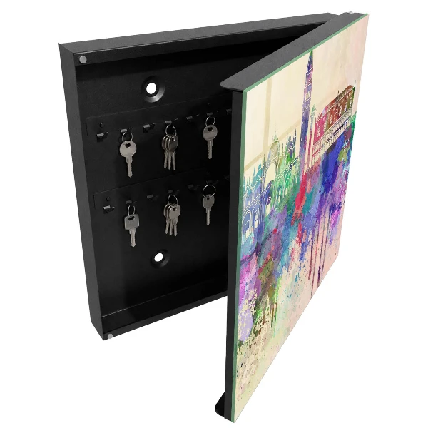 Key cabinet City watercolor