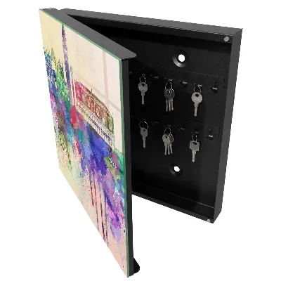Key cabinet City watercolor