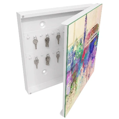 Key cabinet City watercolor