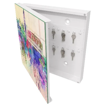 Key cabinet City watercolor